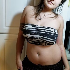 Black&White Bandeau Top